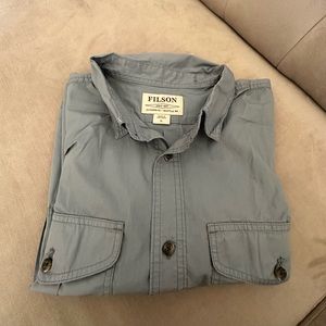 Men’s Filson XL Blue Grey Long Sleeve Shirt